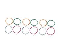 Toyvian 12pcs Acoustic Guitar Strings Set Steel Guitar Strings Replacement Kit Accessories