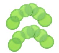 Toyvian 12pcs Air Hockey and Ice Hockey Table Pucks Set Plastic Replacement Pucks for Adults Multifunctional Game Table Accessories for Enhanced Play