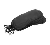 Toyvian 12pcs Black Cloth Eye Mask Blindfold for Board Games with Adjustable Strap and Elastic Straps Comfortable Fit for Parties and Travel