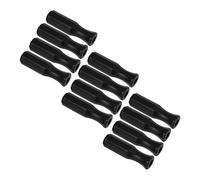 Toyvian 12pcs Black Octagonal Foosball Handle Grips Replacement for Adult Table Soccer Rods Plastic Foosball Table Handles with Enhanced Ergonomic Grip for Easy Installation and Improved