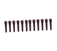 Toyvian 12pcs Brass Guitar Bridge Pin String Studs for Folk Acoustic Guitars Replacement Bridge Pins for Accessories