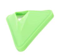 Toyvian 12Pcs Bright Green Multi Function Soccer Training Cones Portable Agility Discs for Football Basketball Tennis Durable Non Toxic Sports Markers for Adults