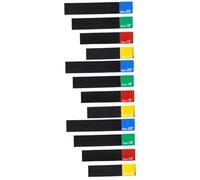 Toyvian 12pcs Drum Kit Silencing Pad Silent Drum Pad Cymbal Tape Mute Elastic Belt Random Stripe