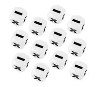 Toyvian 12pcs Educational Arithmetic Dice for Fun Math Learning Props for Parent Interaction and Party Games Compact and Easy to Carry