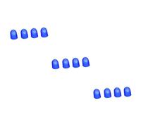 Toyvian 12pcs Finger Protectors for Guitarists Silicone Fingertip Covers Pads for Ukulele Mandolin Banjo and Electric Guitar