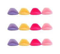 Toyvian 12pcs Flute Thumb Rest Finger Cover for Wind Instruments Relief Sore Thumbs Soft Comfortable for Flute Players Random Color