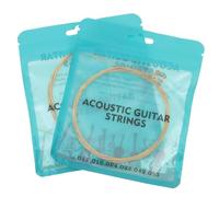 Toyvian 12pcs Guitar Strings Rust Folk Guitar String Made of Brass Material Practical Accessories and Parts