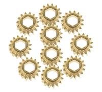 Toyvian 12pcs Hexagonal Guitar Tuning Peg Gears Set Metal Guitar Tuner Knobs for Acoustic Electric Folk Repair Head Button Accessory