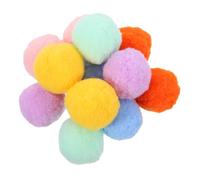 Toyvian 12pcs Interactive Cat Toy Soft Plush Rainbow for Indoor Cats and Kittens Engaging and Silent Training for Fun Playtime