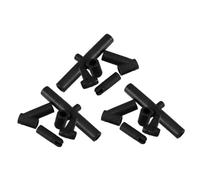 Toyvian 12pcs Kite Frame Connectors for Easy Assembly Lightweight Plastic Craft Project Connectors for All Skill Levels Enhanced Stability for Various Kite Types Black