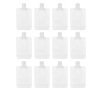 Toyvian 12pcs Leakproof Travel Lotion Pouch Set 100ml White Plastic Portable Cosmetic Containers with Good Airtightness for Travel Use