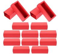 Toyvian 12Pcs Lipstick Storage Box Set with Kraft Paper, Foldable Lip Balm and Perfume Bottle Organizer, Small Cosmetic Wrapping Boxes for Travel and Packaging