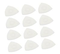 Toyvian 12pcs Liuqin Picks Non-slip Nylon Plectrums for Da Ruan and Liuqin Comfortable Grip Guitar Accessories Transparent Color Upgraded Material