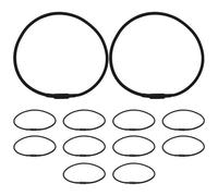 Toyvian 12pcs Mic Shockproof Mount Elastic Bands Rubber Ring Replacement for Condenser Microphone Vibration Dampening Noise Reduction Support for Stable Recording