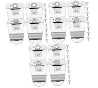 Toyvian 12pcs Microphone Holder Clip Hooks for Handheld Microphone Metal Hook Screws Suitable for Recording Accessories Material