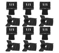 Toyvian 12pcs Mini Black Hair Jaw Clips Plastic Small Rectangle Claw Clips with Secure Hold for Women and Sensitive Users, Multifunction Hair Accessories for Travel the Go