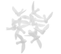 Toyvian 12Pcs Mini Doll House Pigeon Figurines Lightweight Artificial Dove Models for DIY Microlandscape Decor Intricately Designed Miniature Bird for Crafting and Home Display