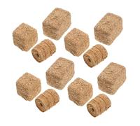 Toyvian 12pcs Miniature Fake Hay Bales Decorative Straw Bale Figurines for Dollhouse Farm Accessories Lightweight Model All Weather Use for Crafting and Exhibitions