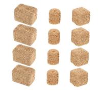 Toyvian 12pcs Miniature Hay Bales Realistic Decorative Straw Bale Ornaments for Dollhouse Farm Accessories Weatherproof Model Grass for Crafts and Exhibitions Lightweight Design