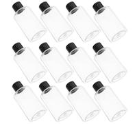 Toyvian 12pcs Ml Plastic Mini Squeeze Dispenser Bottle with Flip Cap for Precision Liquid Dispensing, Portable Leakproof Container Suitable for Travel Toiletry Use and Scientific