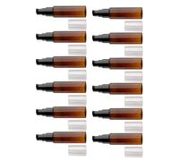 Toyvian 12pcs Ml Refillable Lotion Pump Bottle with Brown Pet Material, Mini and Compact Design, for Travel and Outdoor Use, Suitable for Cream Products and Liquid Dispensers