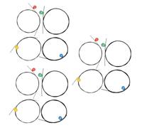 Toyvian 12pcs Nylon Ukulele Strings Black a for Enhanced Brightness and Volume and Sweet Timbre for Chord Construction Ukulele Replacement Parts