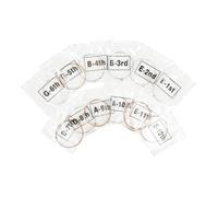 Toyvian 12pcs Phosphor Bronze Guitar Strings Acoustic Guitar String Replacement Pack for Musical Performances