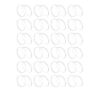 Toyvian 12pcs Plastic Egg Shaped Fillable Ornament Ball, Lightweight Dividable Two Halves DIY Craft Decoration for Easter Bedroom Festive Use
