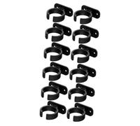 Toyvian 12pcs Plastic Multi Functional Desktop Mic Mount Clamp Small Microphone Fixing Stand Holder for Tabletop Use for Condenser Microphone Setup
