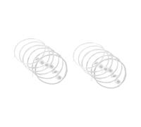 Toyvian 12pcs Professional Silver Plated Copper Guitar Strings Kit Folk Guitar Strings for Acoustic Sound and Enhanced Playability for Musicians and Beginners