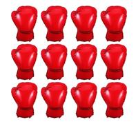 Toyvian 12pcs Red Boxing Gloves Foil Balloons, Inflatable Punching Gloves Party Decorations for Boys’ Wrestling Fight Birthday, Mixed Martial Arts Birthday Supplies