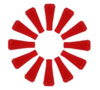 Toyvian 12pcs Red Rubber Archery Practice Arrowhead Point Blunt Enduring Design for Safe Use in Densely Populated Environments and Hunting