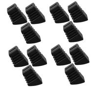 Toyvian 12pcs Rubber Drum Feet for Cymbal Stand Rack Non-slip Drum Leg Protectors for Percussion Instruments and Kit Accessories Heavy Duty Material