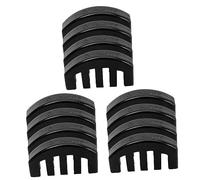 Toyvian 12pcs Rubber Violin Mute for Practice Sturdy Violin Practice Mutes Easy Installation Non-damaging to Bridge