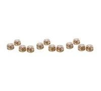 Toyvian 12pcs Skull Head round Guitar Control Knobs Volume Tone Control Knobs Cap Replacement for Electric Guitar Parts