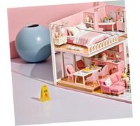 Toyvian 12pcs Slide The Warning Sign Carefully Doll House Miniature Pretend Play Floor Sign Caution Wet Floor Safety Education for Wet Caution Plastic