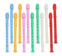 Toyvian 12pcs Soprano Recorder Set for Beginners with 8-hole German Style Flute Structure, Abs Material, Smooth Surface and Comfortable Grip, for Homeschool Activities and Daily Music