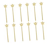 Toyvian 12pcs Star Wands for Lightweight Fairy Princess Angel Stick Props for Birthday Party Halloween Christmas Wedding Cosplay Multipack