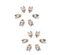 Toyvian 12pcs Stereo Guitar Jack Socket Connector Guitar Pickup Output Jack Plug Socket Female Panel Mount for Acoustic Electric Bass Parts Accessories
