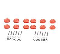 Toyvian 12pcs Vintage Tuners Machine Heads Set Acrylic Guitar Tuning Pegs Replacement Ferrules Screws Included