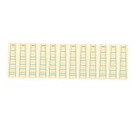 Toyvian 12pcs Violin Stickers Transparent Note Scale Labels for Beginner Violinists Easy to Install and Remove for Outdoor Practice and Learning Sessions