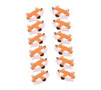 Toyvian 12pcs Wolf Party Mask Half Face Felt Animal Masquerade Masks Lightweight Breathable Nonwoven for Halloween Dress Up Pretend Play and Theatrical Performances