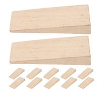 Toyvian 12pcs Wooden Axe Handle Wedges Kit, High Density Reinforcing Wedges for Gardening Tools and Axes, Practical Outdoor Farming Accessory for Secure Handle Fixing