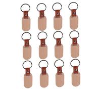Toyvian 12pcs Wooden Pet Id Tags for Dogs and Cats Blank Unfinished Wood Dog Collar Tags with Smooth Edges for DIY Engraving Stamping and Pendant Craft Projects