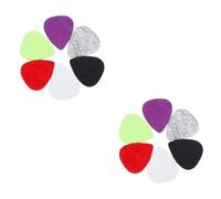 Toyvian 12pcs Wool Felt Guitar Picks for Ukulele and Guitar Ultra-thin Plectrums Lightweight and Portable Accessories for Electric and Acoustic