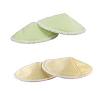 Toyvian 14 Pcs Three-Layer Washable Anti-galactorrhea Pad Bowl Shaped Nursing Bra Pads for Women Leakproof Absorbent Portable Reusable