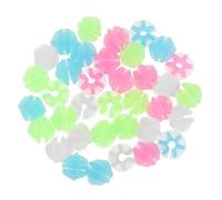 Toyvian 144PCS Bike Beads: Bike Beads Glow in the Dark Plastic Round Luminous Decorations for Kids Bicycle Wheel