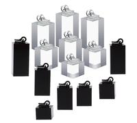 Toyvian 14pcs Acrylic Ring Display Holder Clip for Wedding Engagement Rings Showcase Organizer Stand for Retail Countertop Vendor Booth