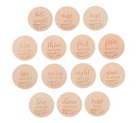 Toyvian 14pcs Boy Girl Month Photo Cards Growth Cards Unique Designs Newborn Photography Props for Capturing The First Year