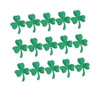 Toyvian 150Pcs DIY Clover Non Woven Accessories Green Handmade Material for St Patrick Day Headdress Crafting Party Decorations